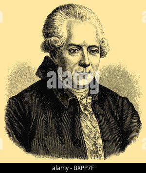 Georg Christoph Lichtenberg (1742-1799), German scientist and satirist Stock Photo