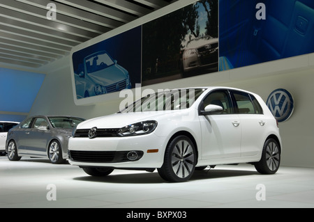 2011 Volkswagen Golf at the 2010 North American International Auto Show Stock Photo