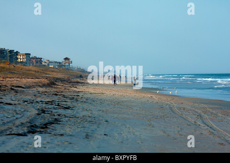 Winter time along a Florida beach in the afternoon. Stock Photo