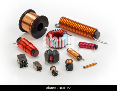 Various Electrical Inductors And Coils Stock Photo - Alamy