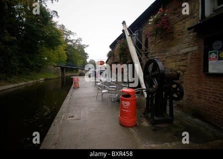 Llangollen Canal Wharf Denbighshire Wales UK Stock Photo