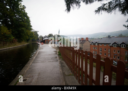 Llangollen Canal Wharf Denbighshire Wales UK Stock Photo