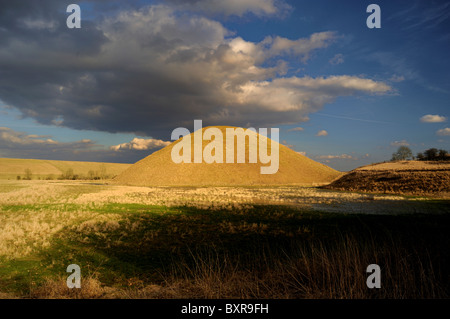 Silbury Hill, Wiltshire, UK Stock Photo