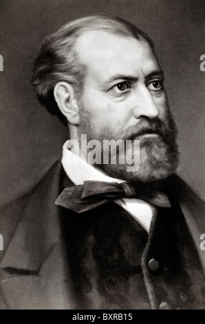 Portrait of Charles Gounod (1818-1893) French Opera Composer. Albumen Print c1890 of Painting. Stock Photo