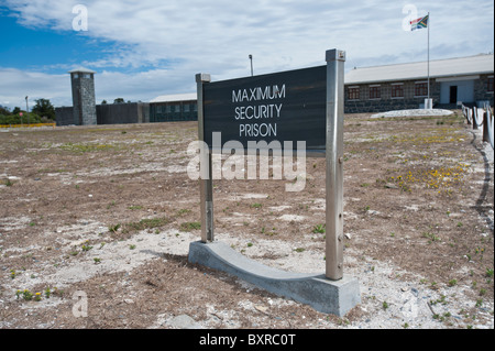 Main Entrance to the Political Prisoners Wing, Robben Island Maximum Security Prison, Cape Town, South Africa Stock Photo