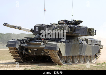 Modern day British Army Chieftain tank on exercise in Europe. Stock Photo