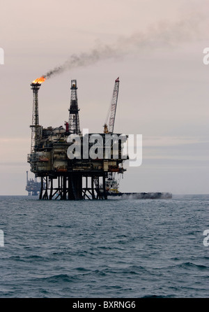 forties Bravo oil rig Stock Photo - Alamy