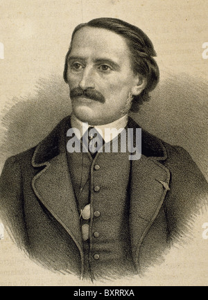 Cesare Cantu (1804-1895). Italian historian and writer. Stock Photo