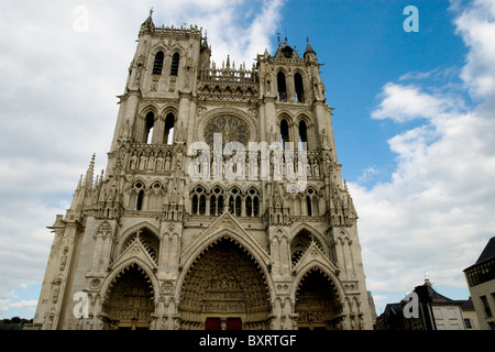 France, Somme, Amiens, Notre-Dame d'Amiens, View of cathedral