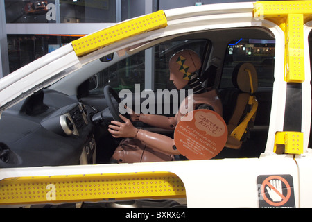 NCAP car safety cage cell chassis crash test dummy Stock Photo