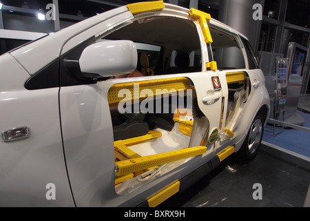 NCAP car safety cage cell chassis crash test dummy Stock Photo