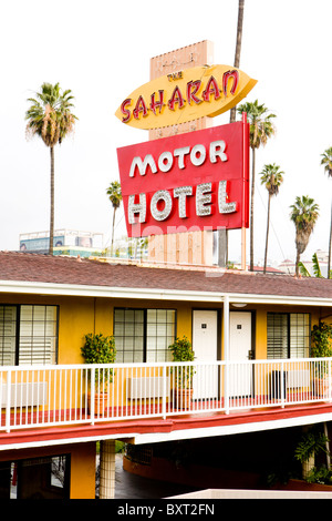 motel in Hollywood, Los Angeles, California, USA Stock Photo