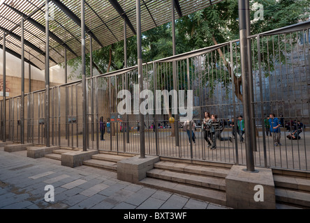 School yard in Barcelona Stock Photo