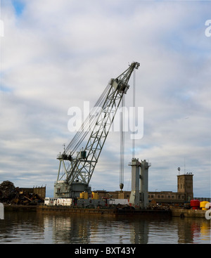 Scrap Metal Merchants    Scrap and Salvaged Metal for Recycling   Metals and Materials and Equipment, Liverpool, Merseyside, UK Stock Photo