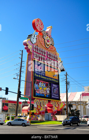 Circus Circus Hotel Casino on Las Vegas Blvd Stock Photo