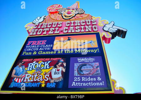 Circus Circus Hotel Casino on Las Vegas Blvd, Las Vegas, Nevada, USA Stock Photo