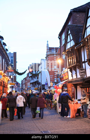Worcester, Christmas, Friar Street Stock Photo