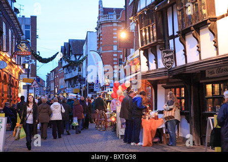 Worcester, Christmas, Friar Street Stock Photo