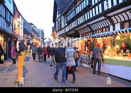 Worcester, Christmas, Friar Street Stock Photo