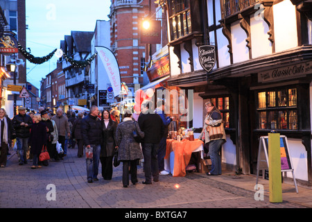 Worcester, Christmas, Friar Street Stock Photo