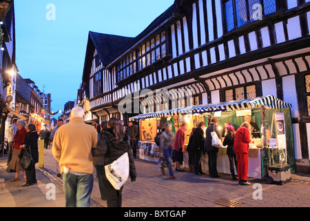 Worcester, Christmas, Friar Street Stock Photo