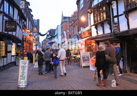 Worcester, Christmas, Friar Street Stock Photo