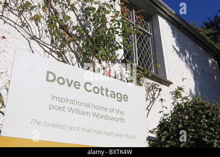 Cumbria, Grasmere, Dove Cottage, Wordsworth's House Stock Photo