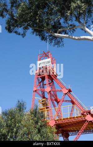 The Western Australian Museum Mining Headframe In Kalgoorlie Wa Australia Stock Photo