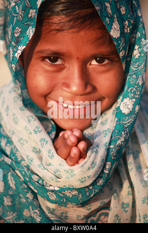 portrait of a south indian girl smiling Stock Photo - Alamy