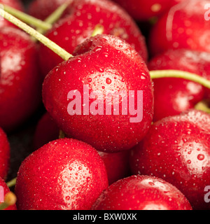 Macro Cherries Stock Photo