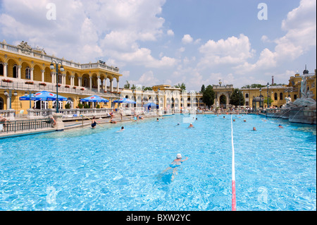 Szechenyi Thermal Baths, Budapest, Hungary Stock Photo