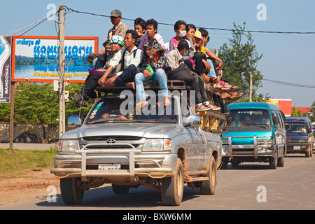 Traffic, Phnom Penh, Cambodia Stock Photo