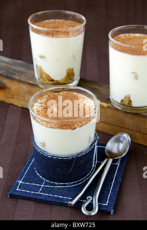 Italian dessert in a glass beaker Stock Photo