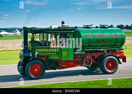 Vintage classic Foden Steam Lorry, Goodwood Revival 2010 Stock Photo