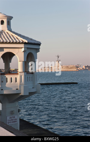 Corpus Christi Bay, USS Lexington CV16, Stock Photo