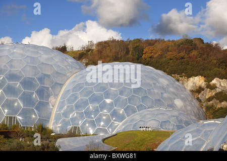 The biomes at the Eden Project in Cornwall, UK. Stock Photo