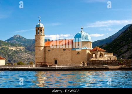 St George Island Kotor Bay, Perast Montenegro Stock Photo