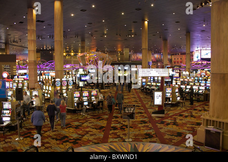 The casino in the New York New York Hotel in Las Vegas Stock Photo