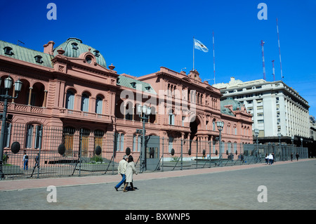 Casa Rosada presidential palace, Plaza de Mayo (May Square), Buenos Aires, Argentina, South America Stock Photo