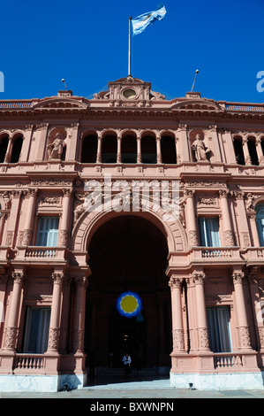 Casa Rosada presidential palace, Plaza de Mayo (May Square), Buenos Aires, Argentina, South America Stock Photo