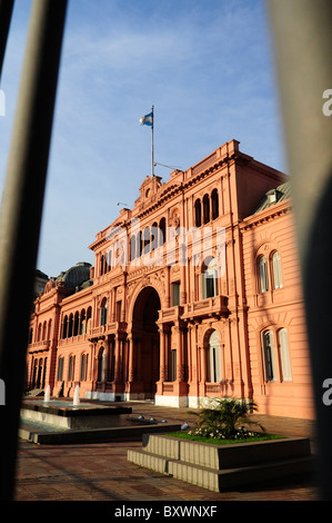 Casa Rosada presidential palace, Plaza de Mayo (May Square), Buenos Aires, Argentina, South America Stock Photo