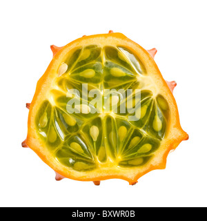 kiwano fruit isolated on white background Stock Photo