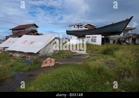 Tsunami aftermath in Banda Aceh Stock Photo