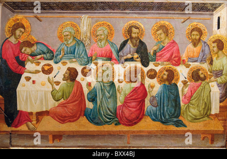 The Last Supper, tempera, Ugolino da Siena, Italian - PICRYL