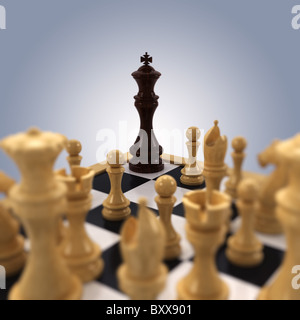 Black chess king Stock Photo