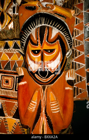 Asmat Papua New Guinea Indonesia museum craft art Stock Photo