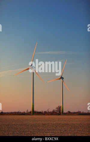 windmills in Southwestern Ontario Stock Photo