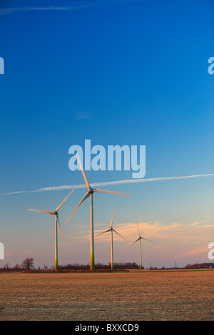 windmills in Southwestern Ontario Stock Photo