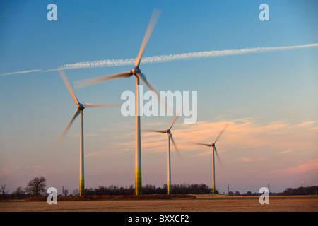 windmills in Southwestern Ontario Stock Photo