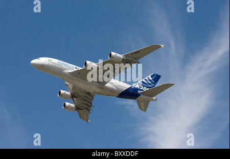 Airbus A380 Farnborough International Airshow 2010 Stock Photo